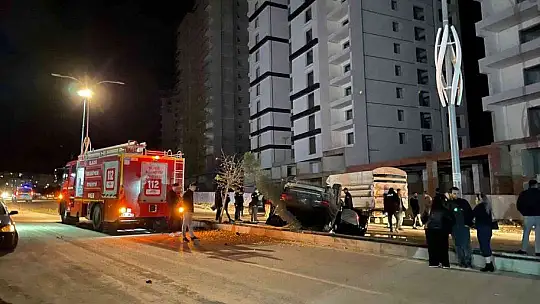 Araç takla attı: 1 yaralı