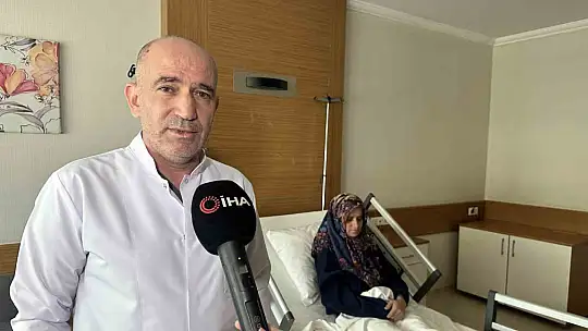 Tümör yemek borusunu tıkamıştı, aylar sonra kana kana su içmenin tadını çıkardı