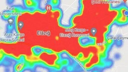 Vakaların arttığı, maskelerin çene altına indiği Elazığ'da HES uygulamasında kızardı