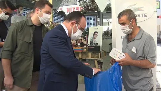 Vali, engelli şahsın tüm maskelerini satın aldı, ilgilenilmesi için talimat verdi