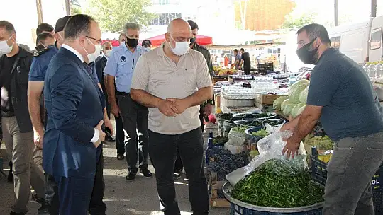 Vali Yırık denetimde uyardı, izole haldeyken dışarı çıkanlar yurda yerleştirilecek
