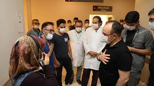 Vali Yırık, yaralı işçileri ziyaret etti