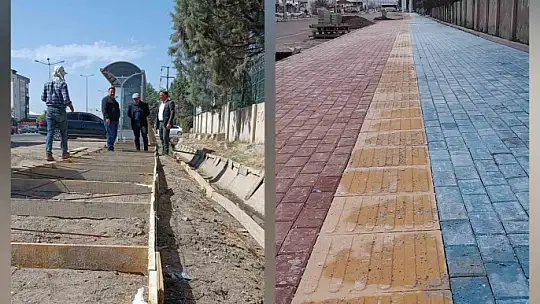 Yazıkonak Belediyesi, engelli, bisiklet ve yürüyüş yolunu hayata geçirdi