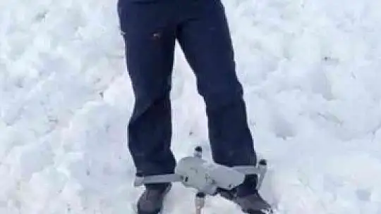 Mangalı drone ile yaktı