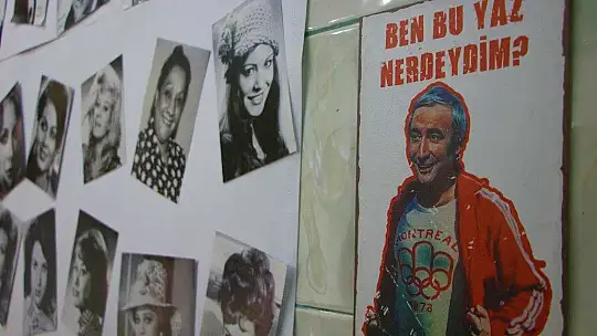 Yeşilçam oyuncularının unutulmaması için iş yerinin duvarlarını posterleriyle doldurdu