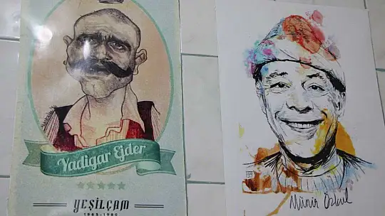 Yeşilçam oyuncularının unutulmaması için iş yerinin duvarlarını posterleriyle doldurdu
