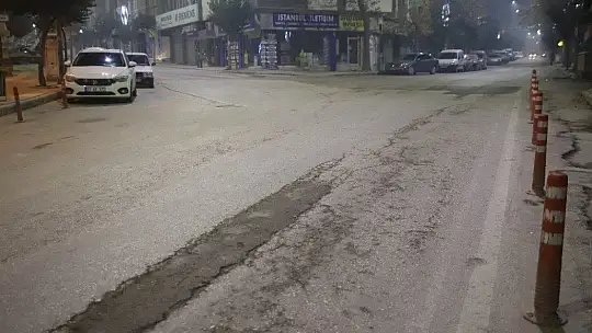 Yılbaşı kısıtlamasıyla deprem bölgesi Elazığ'da sessizliğe büründü