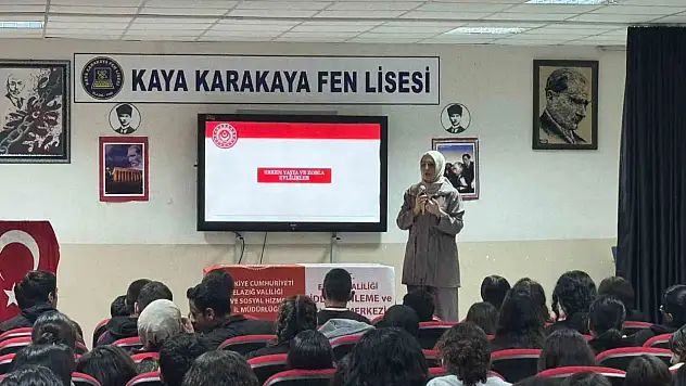 Elazığ'da öğrencilere, kadına yönelik şiddetle mücadele eğitimi