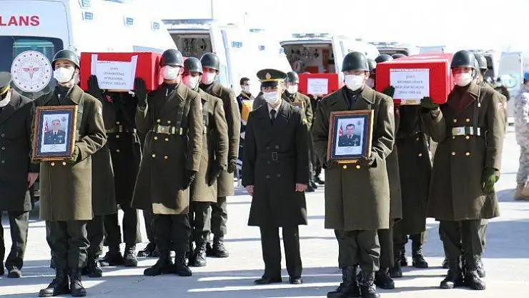 11 Şehit Elazığ'dan Törenle Uğurlanıyor
