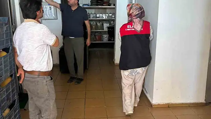 Arıcakta gıda üretim yerlerine  denetim