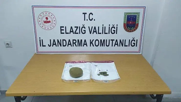 Elazığ'da Yarım Kilo Toz Esrar Bulundu