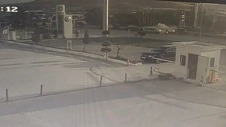 Elazığ'da 5 kişinin yaralandığı kaza güvenlik kamerasında
