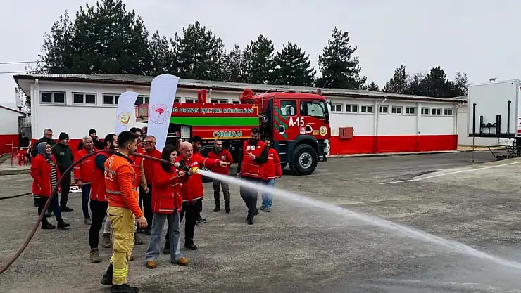 Elazığ'da orman yangınlarına müdahale eğitimi