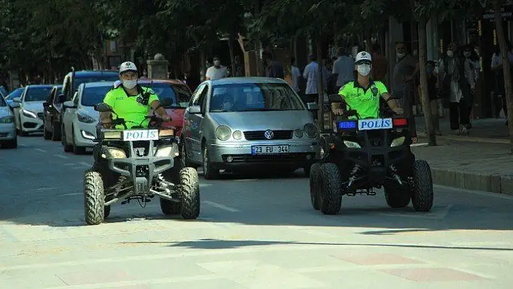 Elazığ'da polisler, ATV  motorlu  denetime başladı