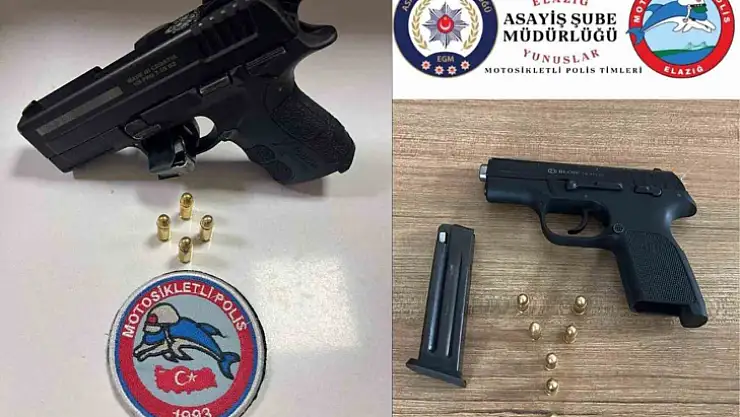 Elazığ'da ruhsatsız silah operasyonu: 2 kişi yakalandı