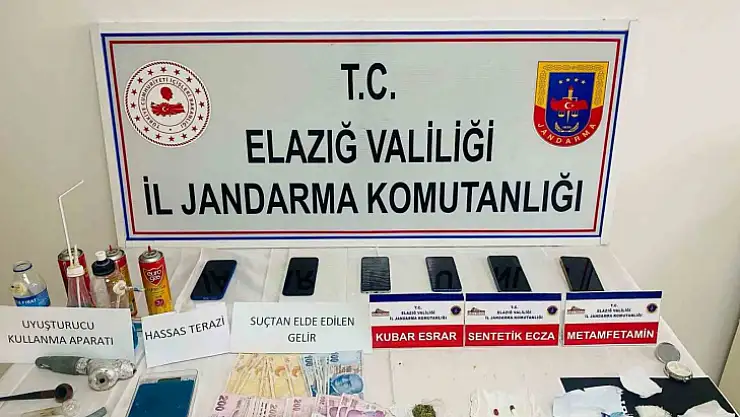 Elazığ'da uyuşturucu operasyonu: 6 gözaltı