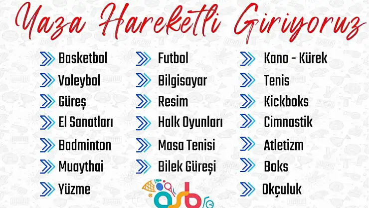 Elazığ Gençlik ve Spor İl Müdürlüğü 10 branşta eğitim verecek