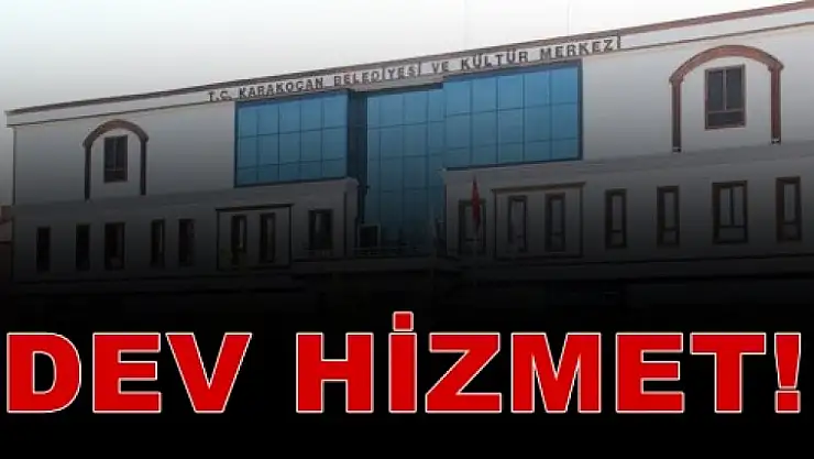 Karakoçan Belediyesi'nden Büyük Hizmet