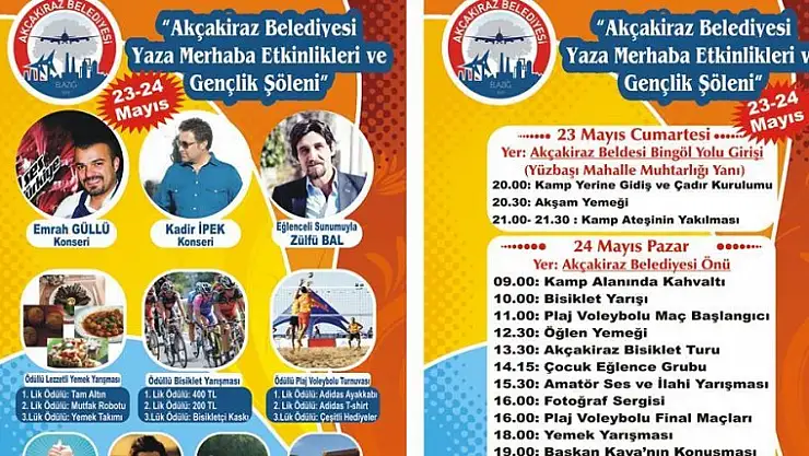 Akçakiraz Belediyesinden Yaza Merhaba Etkinliği