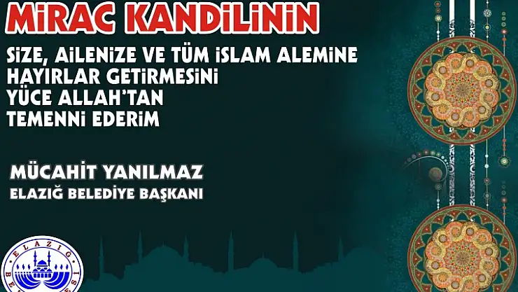 Başkan Yanılmazdan Kandil Mesajı