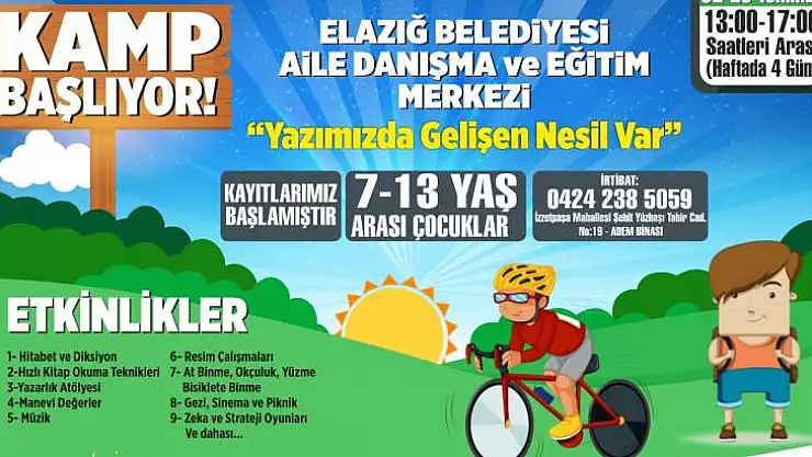 Yaz Kampı Başlıyor