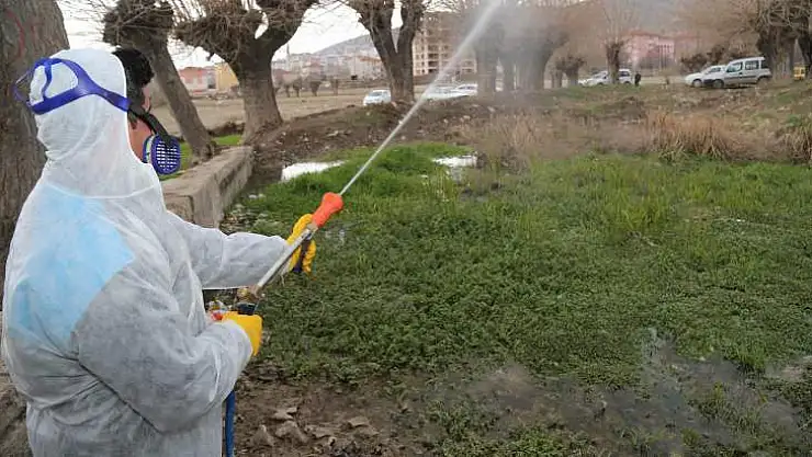Elazığ'da İlaçlama Çalışmaları Sürüyor