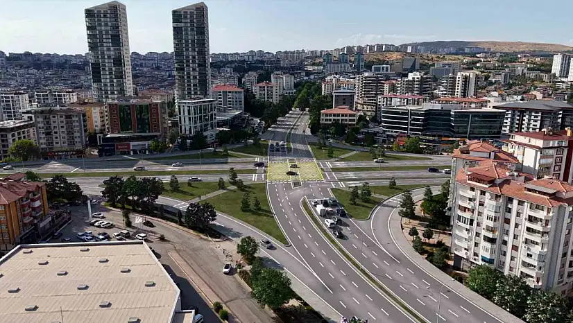 Hazardağlı Kavşağı'nda çalışmalar ilerliyor
