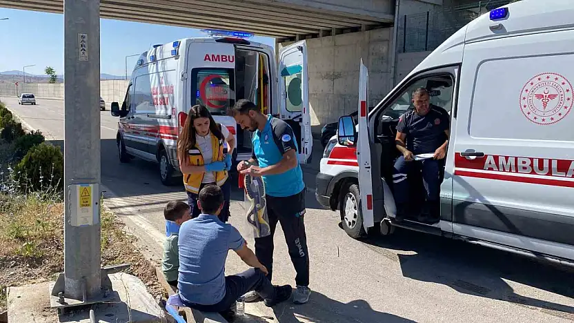 Elazığ'da karşı şeride geçen otomobil, kazaya neden oldu: 3 yaralı