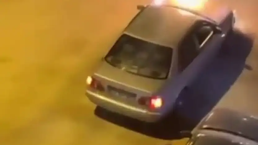 Elazığ'da seyir halindeki otomobil yandı