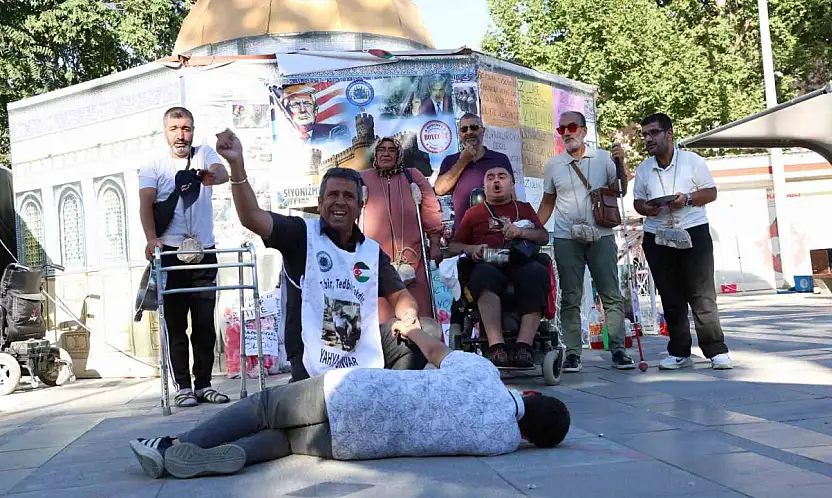 Özel bireylerden 'Gazze' için anlamlı etkinlik